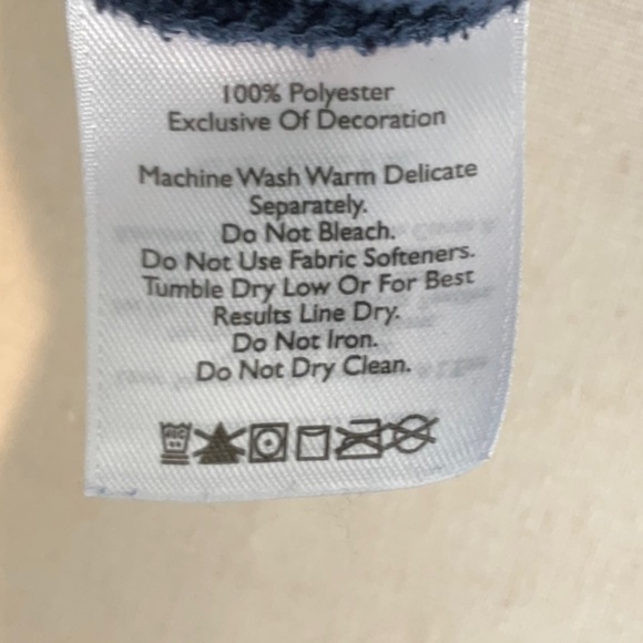 Eddie Bauer Men's Blue 1/4 Zip 100% Polyester Fleece Top - Picture 8 of 9